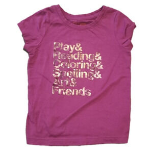 CAT & JACK Purple Short Sleeve Tee